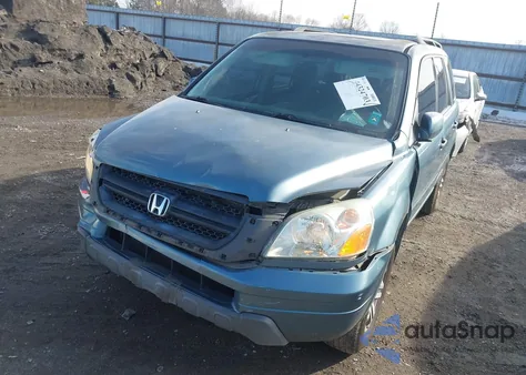 2005 Honda Pilot Ex-L from USA, damaged, VIN 2HKYF18695H517923